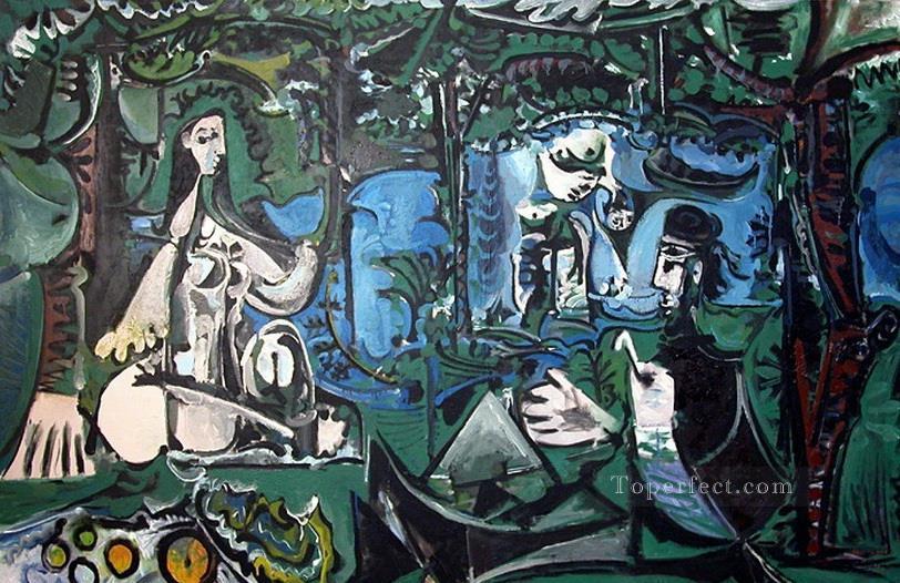 Almuerzo sobre la hierba Manet 6 1960 Pablo Picasso Pintura al óleo